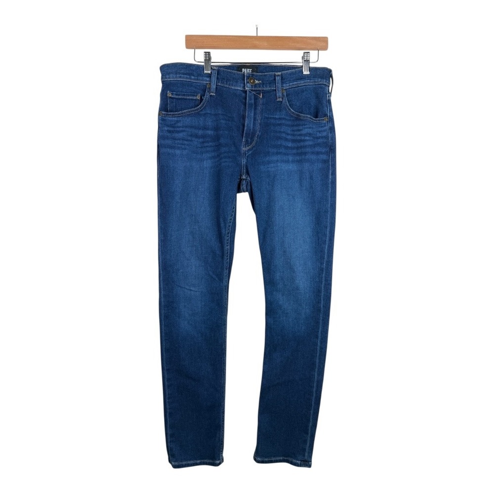 PAIGE Women's Slim Straight Jeans‎ Size 32 Blue